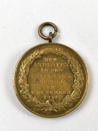 Württemberg, Medaille " Zum Andenken an den Veteranenappell am 4.Dezember 1910"