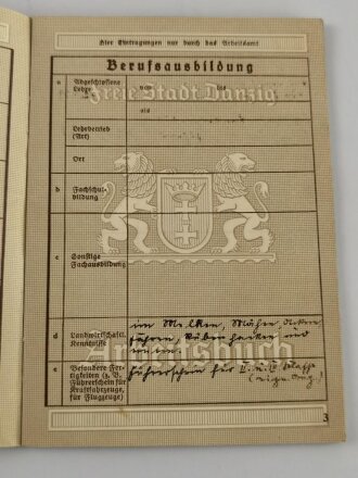 Arbeitsbuch " Freie Stadt Danzig"