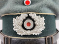 Heer, Schirmmütze für Mannschaften der Infanterie , getragenes Stück eines Hersteller aus Ingolstadt, relativ kleine Mütze