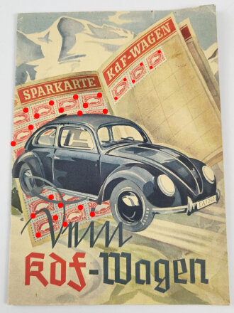 "Dein KDF Wagen" Herausgeber Volkswagenwerk Berlin, Verlag der Deutschen Arbeitsfront. Komplett, guter Zustand