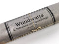 Pack " 50 Gramm Wundwatte in Rollenform" datiert 1940, Breite 18cm