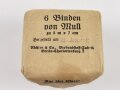 "6 Binden von Mull" datiert 1937