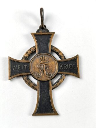 Sachsen Königreich, Kriegsverdienstkreuz Bronze...