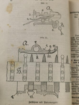 1.Weltkrieg " Unterrichtsbuch für die Maschinengewehr Kompagnien Gerät 08" Berlin 1918 mit 269 Seiten
