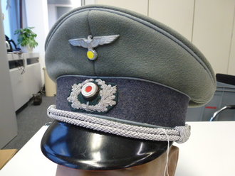 Schirmmütze für Sonderführer Wehrmacht, sehr seltenes, unberührtes Stück