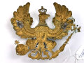 Preussen, Emblem für eine Pickelhaube für Offiziere. Guter Zustand, alt geputzt, Abstand der Gewindestangen 82mm