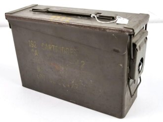 U.S. metal box " 192 Cal. 30 Cartridges in 8 rd...