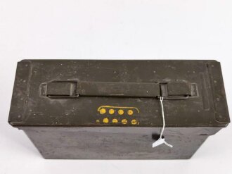 U.S. metal box " 192 Cal. 30 Cartridges in 8 rd clips Bandoleers" uncleaned