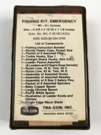 U.S.  1984 dated Fishing kit, emergency. Looks to be...