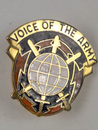 US Army Unit Crest: Network Ent Tech Command (9th Signal) - Motto: VOICE OF THE ARMY