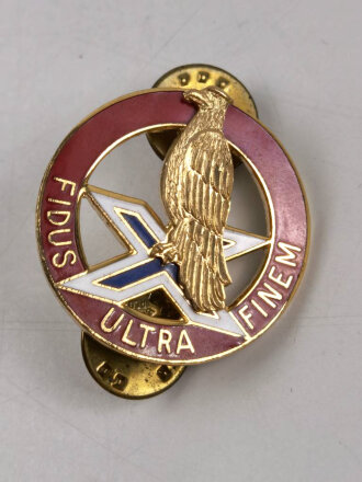 US Army Unit Crest: 2nd Air Defense Artillery - Motto: FIDUS ULTRA FINEM