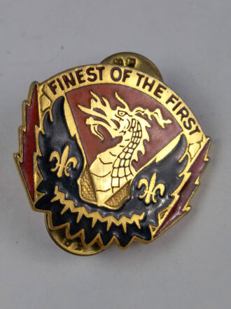 US Army Unit Crest: 160th Signal Battalion - Motto: FINEST OF THE FIRST