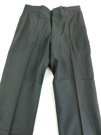 U.S. 1968 dated Trousers Mens, Class A Serge Green Wool . W-36, L-32.  Unissued