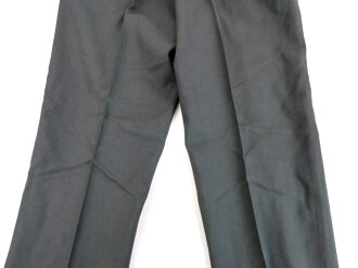 U.S. 1968 dated Trousers Mens, Class A Serge Green Wool . W-36, L-32.  Unissued