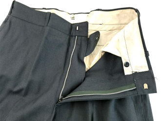 U.S. 1968 dated Trousers Mens, Class A Serge Green Wool . W-36, L-32.  Unissued