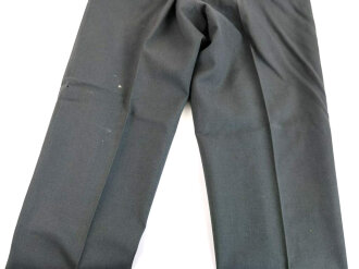 U.S. Trousers Mens, Class A Serge Green Wool . W-30, L-34.  Unissued