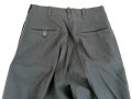 U.S. Trousers Mens, Class A Serge Green Wool . W-30, L-34.  Unissued