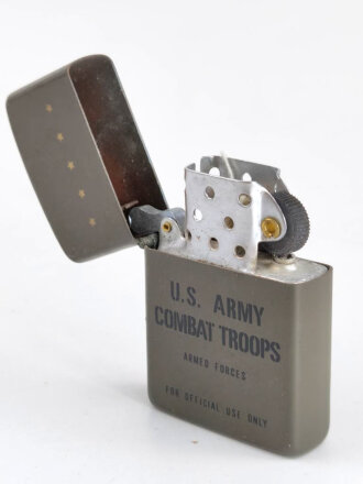U.S. most likely private purchase "U.S. Army Combat Troops" lighter. Untested