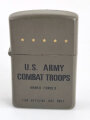 U.S. most likely private purchase "U.S. Army Combat Troops" lighter. Untested