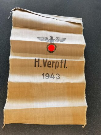 Grosser Sack für Heeres Verpflegung datiert 1943. Ungebrauchtes Stück