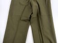 U.S. 1952 dated trousers Model 1951, field, wool. size short medium. Unused