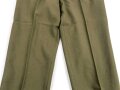 U.S. 1952 dated trousers Model 1951, field, wool. size short medium. Unused