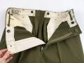 U.S. 1952 dated trousers Model 1951, field, wool. size short medium. Unused