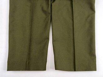 U.S. 1952 dated trousers Model 1951, field, wool. size short medium. Unused