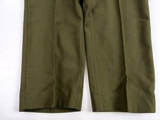 U.S. 1952 dated trousers Model 1951, field, wool. size short medium. Unused