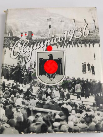 Sammelbilderalbum "Olympia 1936" - Band 1 Die Olympischen Spiele 1936 in Berlin und Garmisch-Partenkirchen, 127 Seiten, komplett, im Schutzumschlag