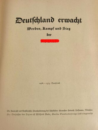 Sammelbilderalbum "Deutschland erwacht"...