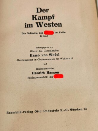 Raumbildalbum "Der Kampf im Westen" komplett mit allen Bildern und der Brille