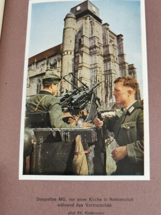 Raumbildalbum "Der Kampf im Westen" komplett mit allen Bildern und der Brille