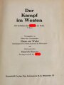 Raumbildalbum "Der Kampf im Westen" komplett mit allen Bildern und der Brille