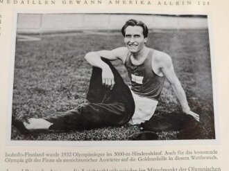 Sammelbilderalbum "Olympia 1936" - Band 1 Die Olympischen Spiele 1936 in Berlin und Garmisch-Partenkirchen, 127 Seiten, komplett, im Schutzumschlag