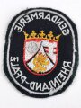 Polizei Rheinland- Pfalz, Ärmelabzeichen der Gendarmerie