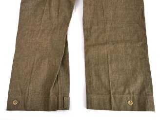 British 1940 dated Denim trousers, Size 5. Unissued