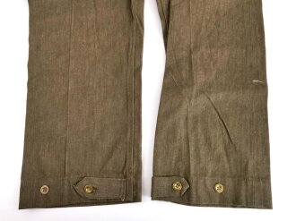 British 1940 dated Denim trousers, Size 5. Unissued