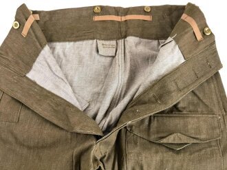 British 1940 dated Denim trousers, Size 5. Unissued