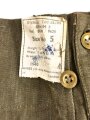 British 1940 dated Denim trousers, Size 5. Unissued