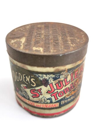 British WWII "NAAFI Shop for H.M.Forces" St.Julien tobacco tin