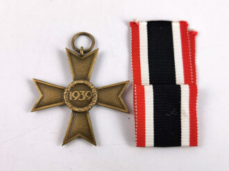 Kriegsverdienstkreuz 2. Klasse 1939 ohne Schwerter am Band, Buntmetall