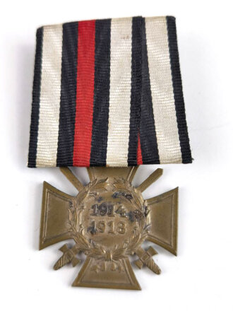Ehrenkreuz für Frontkämpfer an Einzelspange, Hersteller 1 R.V. Pforzheim