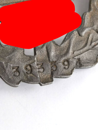 SA Sportabzeichen in Bronze, Typ 1, E. Schneider, Lüdenscheid, mit Verleihungszahl 393594
