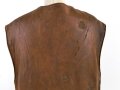 British WWII Leather Jerkin, several repairs, used