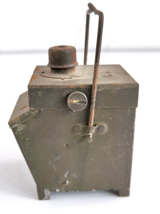 British WWII Army Lamp Electric Traffic No 2. Original paint, uncleaned, untested