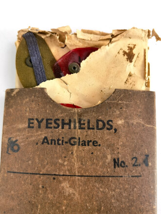 British 1943 dated Eyeshields Anti Glare