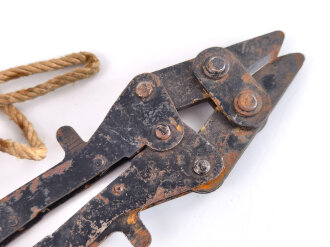 British folding wire cutters, undated, uncleaned