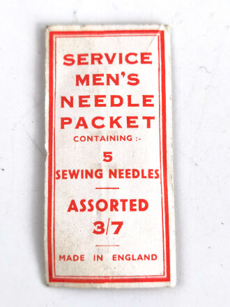 British WWII Service mens needle pack