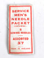British WWII Service mens needle pack